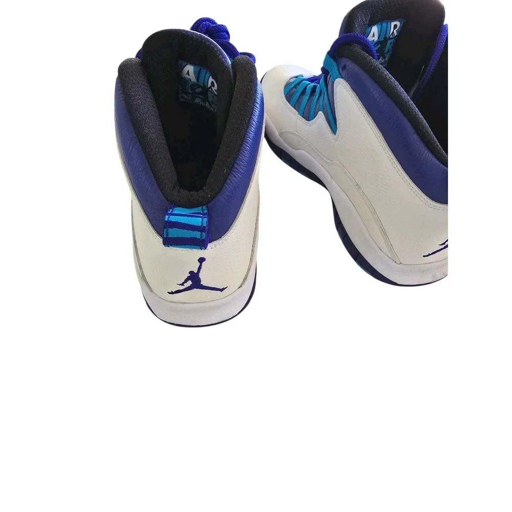 Air Jordan 10 Retro Mens Charlotte Hornets Shoes Size 10.5 Athletic White